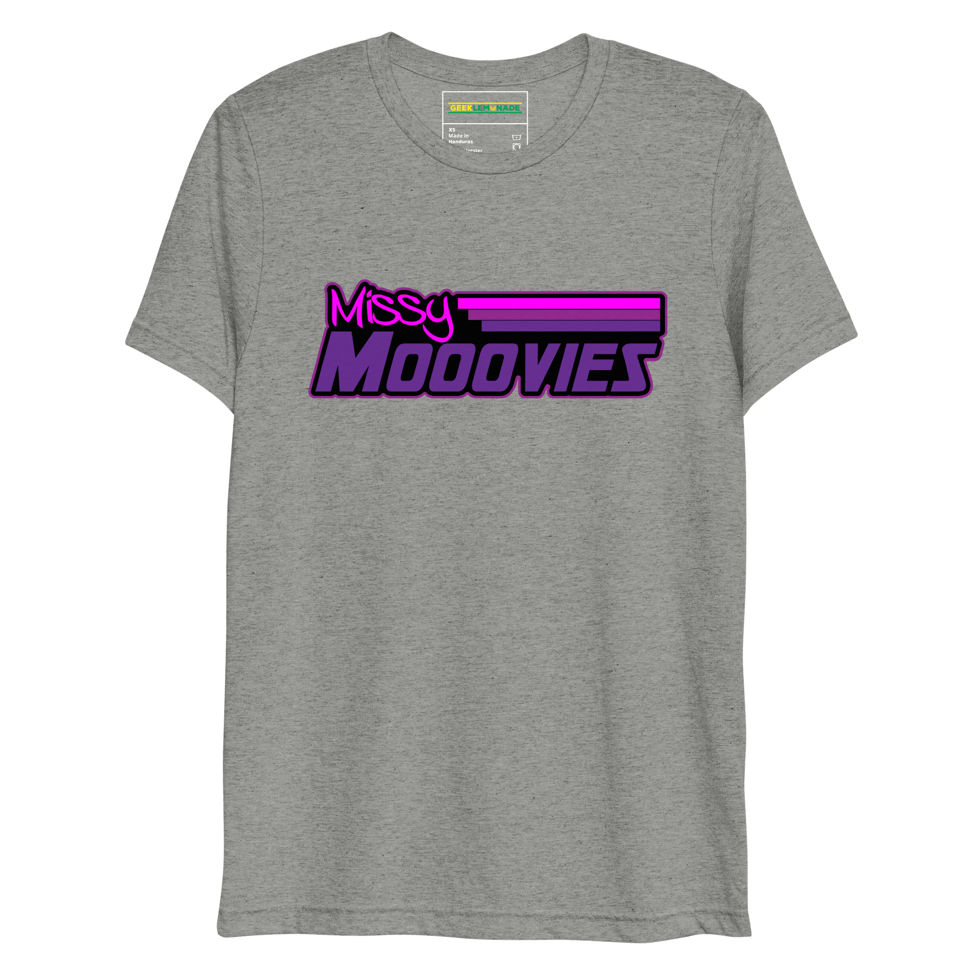 GeekLemonade Missy Mooovies Black Short sleeve t-shirt