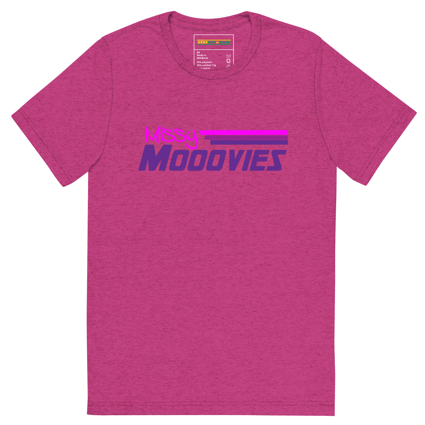 GeekLemonade Missy Moovies Short sleeve t-shirt