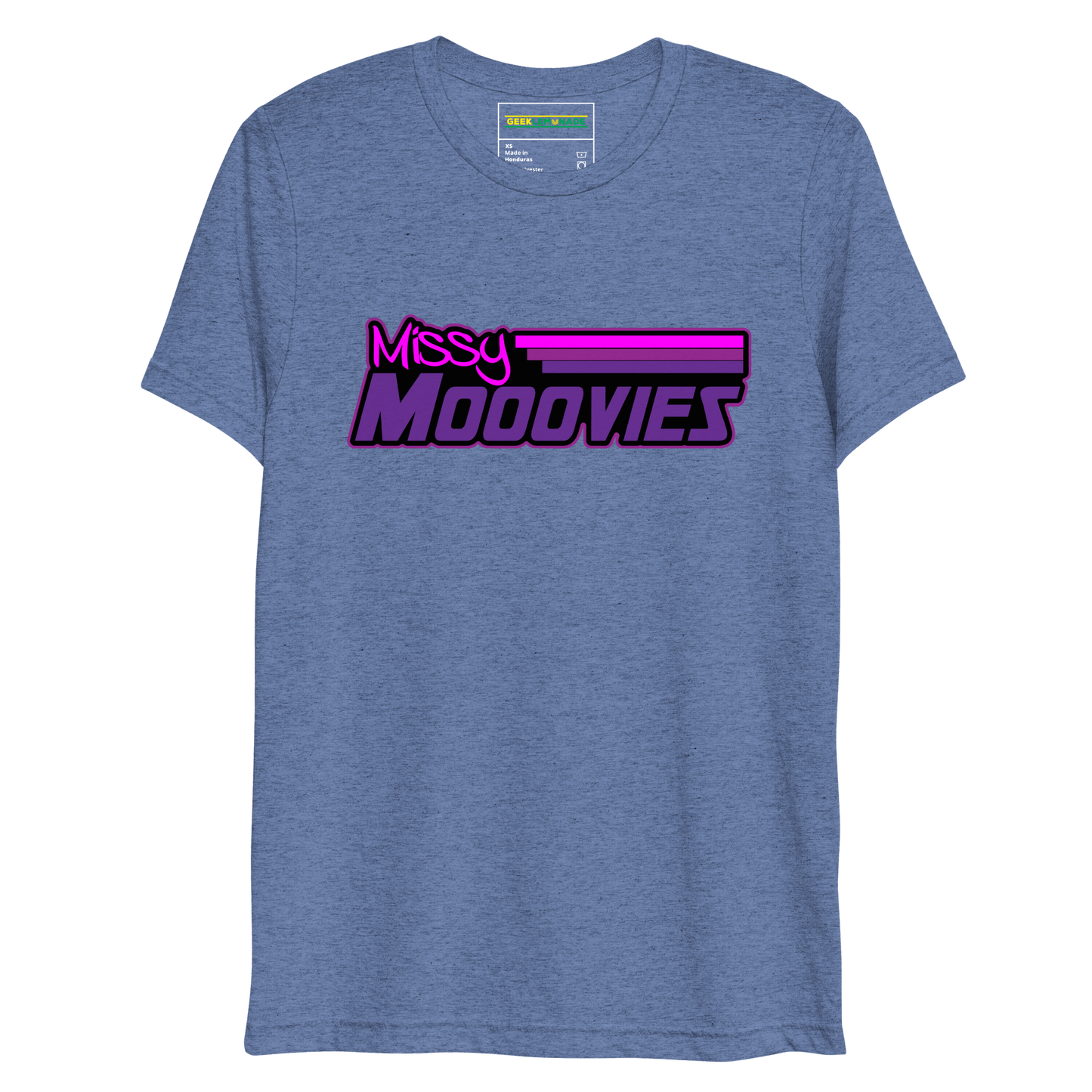 GeekLemonade Missy Mooovies Black Short sleeve t-shirt