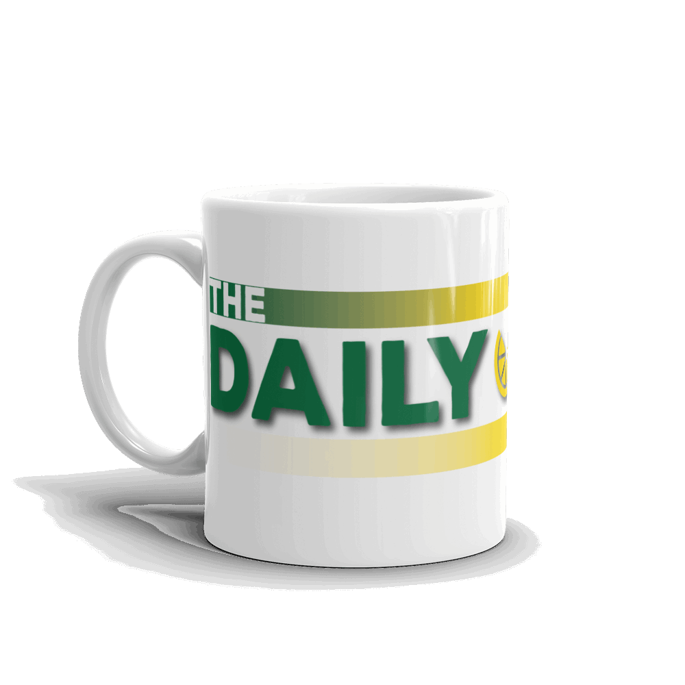 Daily Geek White glossy mug
