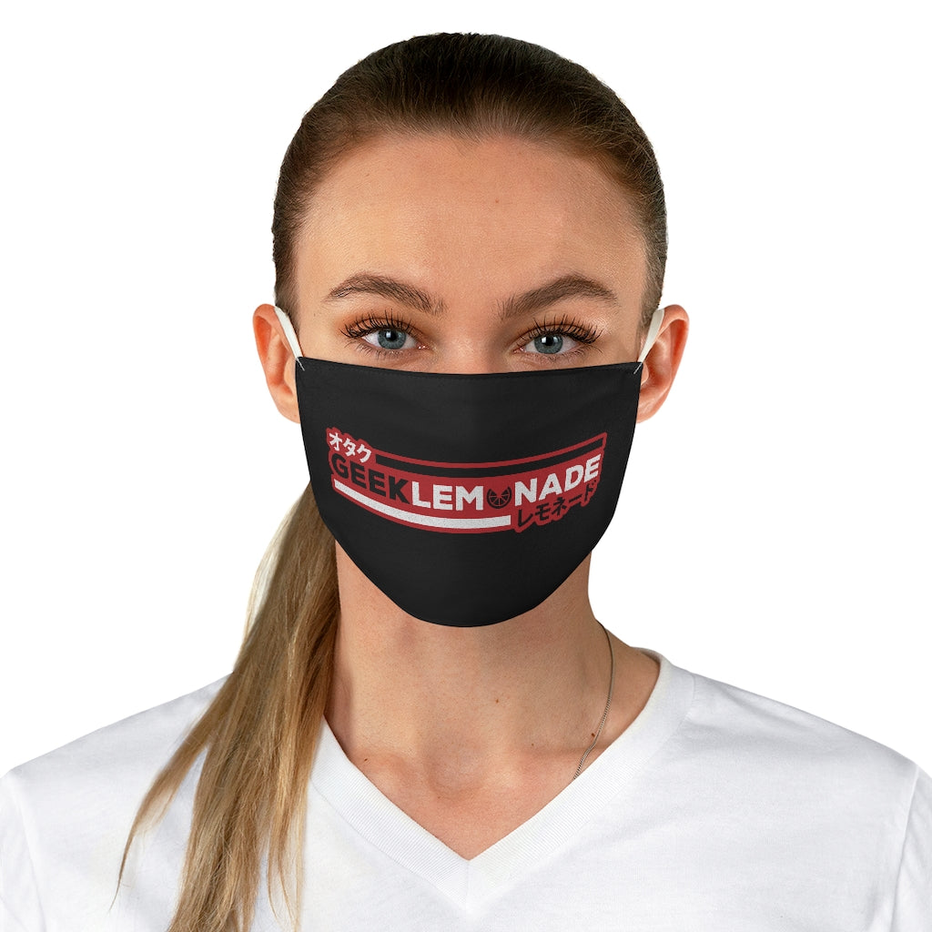 GeekLemonade Red & Black Fabric Face Mask