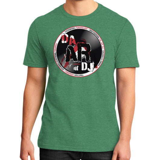 District T-Shirt (on man) Heather green Ar Designed!