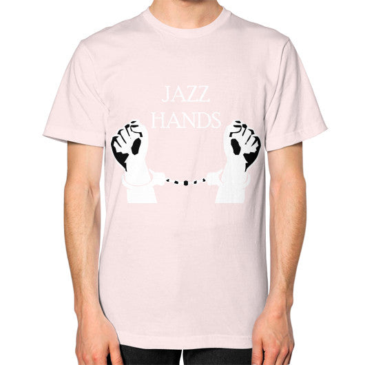 Unisex T-Shirt (on man) Light pink Ar Designed!