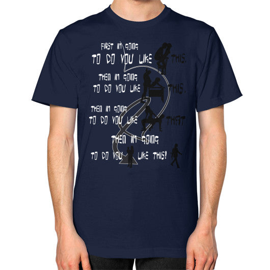 Unisex T-Shirt (on man) Navy Ar Designed!