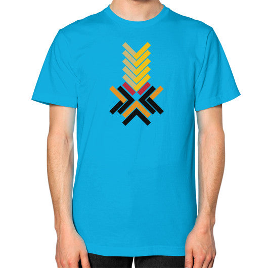 Unisex T-Shirt (on man) Teal Ar Designed!
