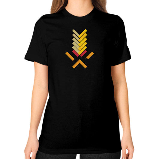 Unisex T-Shirt (on woman) Black Ar Designed!
