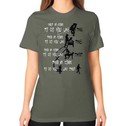 Unisex T-Shirt (on woman) Lieutenant Ar Designed!