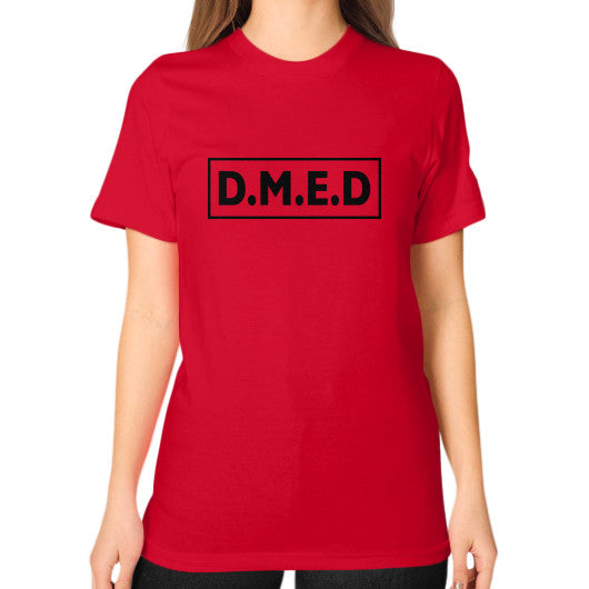 Unisex T-Shirt (on woman) Red Ar Designed!