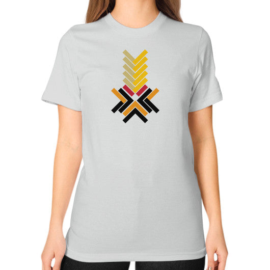 Unisex T-Shirt (on woman) Silver Ar Designed!