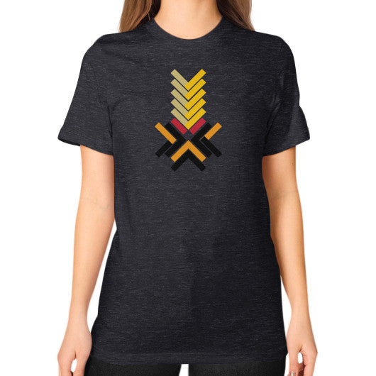 Unisex T-Shirt (on woman) Tri-Blend Black Ar Designed!