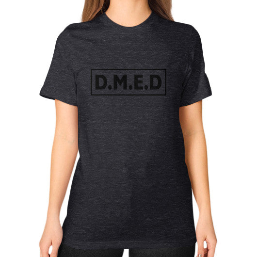 Unisex T-Shirt (on woman) Tri-Blend Black Ar Designed!