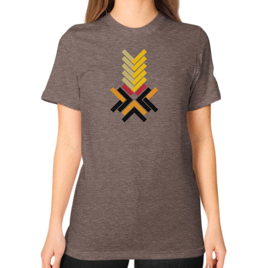 Unisex T-Shirt (on woman) Tri-Blend Coffee Ar Designed!