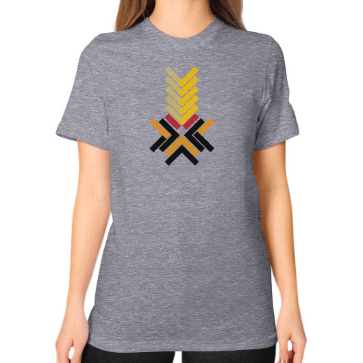 Unisex T-Shirt (on woman) Tri-Blend Grey Ar Designed!