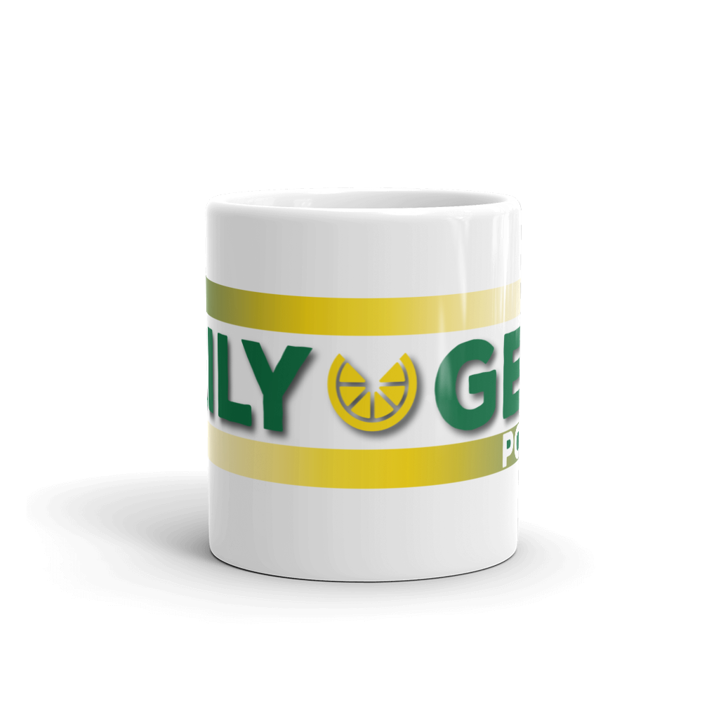 Daily Geek White glossy mug