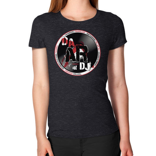 Women's T-Shirt Tri-Blend Black Ar Designed!